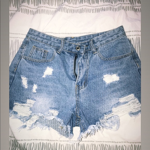 Distressed Jean Shorts - Picture 1 of 1